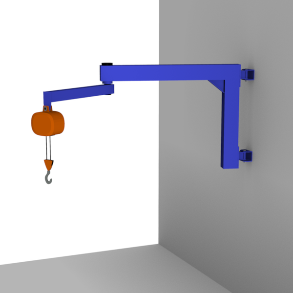 Wall Mounted Articulating Jib Crane 