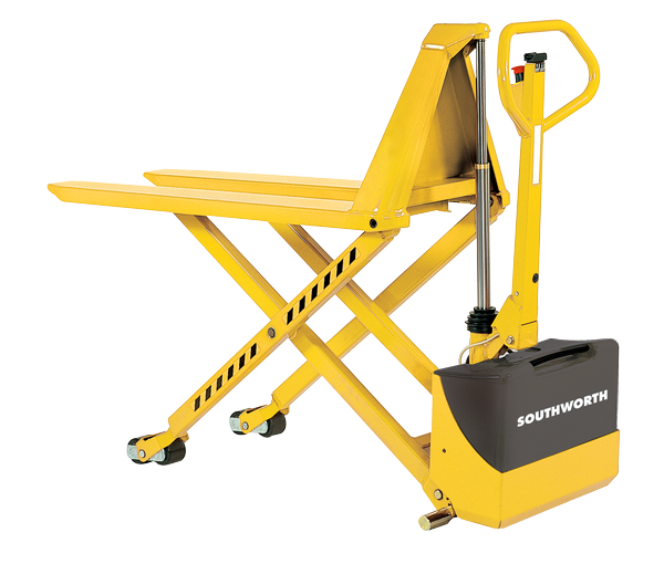 20.5 x 42.5 Fork Dimensions 33 Height 1000 lb Battery Operated Bishamon LVE-50E Series Skid Lifts Capacity 20.5 x 42.5 Fork Dimensions 33 Height 1000 lb Battery Operated Bishamon LVE-50E Series Skid Lifts Capacity