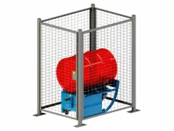 Enclosure W/ Safety Interlock for Portable Drum Rotators