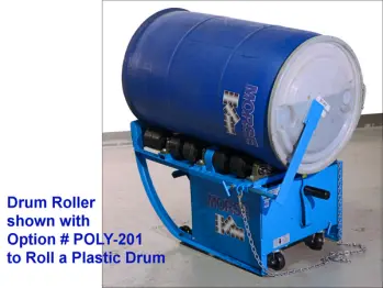 BeltedVariable SpeedPortable Drum Roller for Fiber Drum