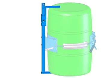 Bracket Asembly to Handle Rimless Plastic Drum