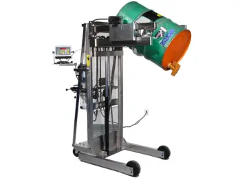 515SS-N-115 Stainless Steel Scale Equipped Vertical Lift Drum Pourer